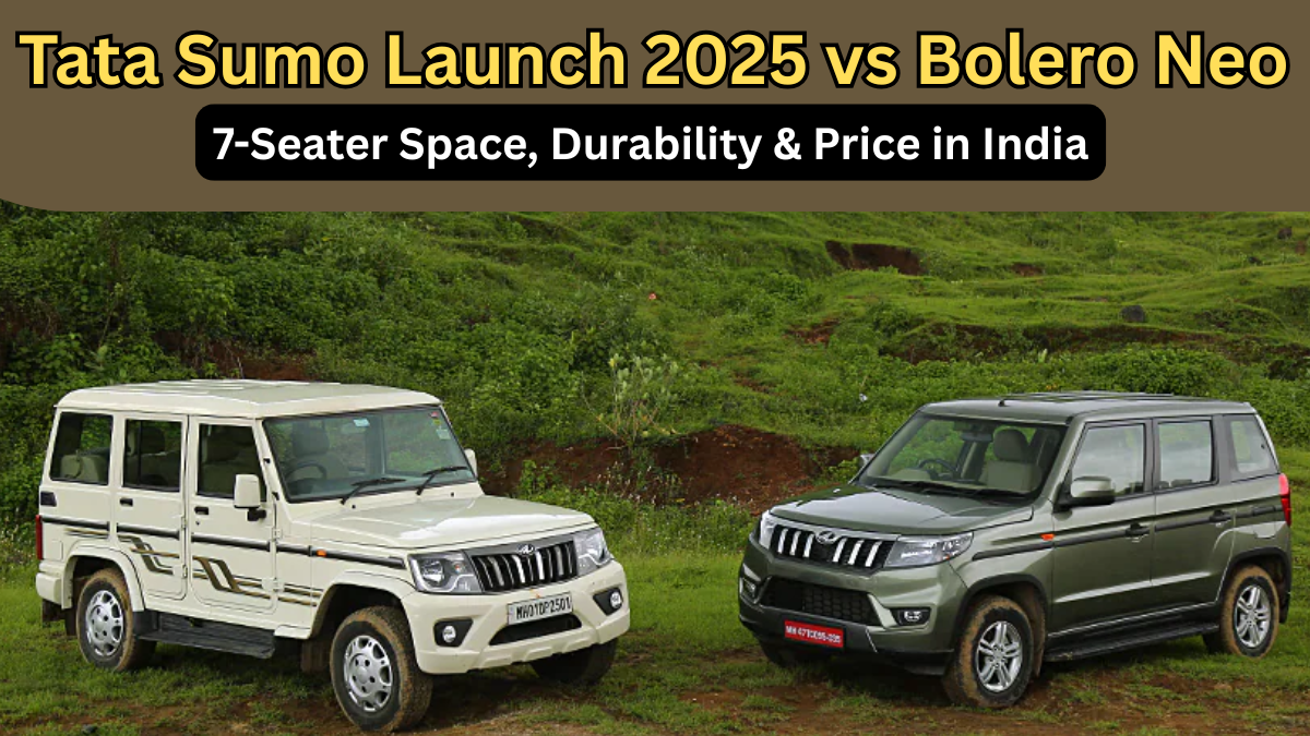Tata Sumo Launch 2025 vs Bolero Neo: 7-Seater Space, Durability & Price in India