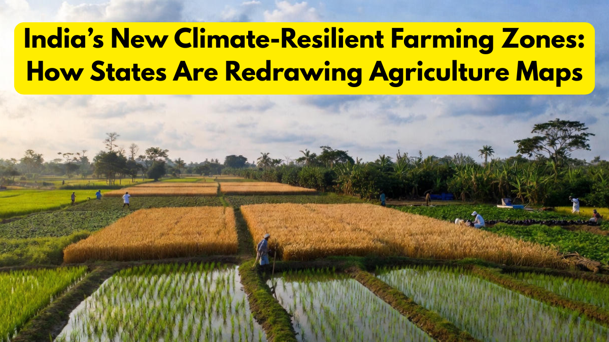 India’s New Climate-Resilient Farming Zones: How States Are Redrawing Agriculture Maps