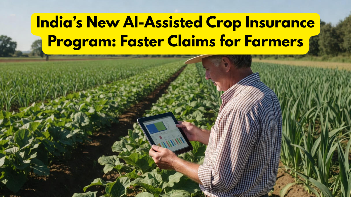 India’s New AI-Assisted Crop Insurance Program: Faster Claims for Farmers