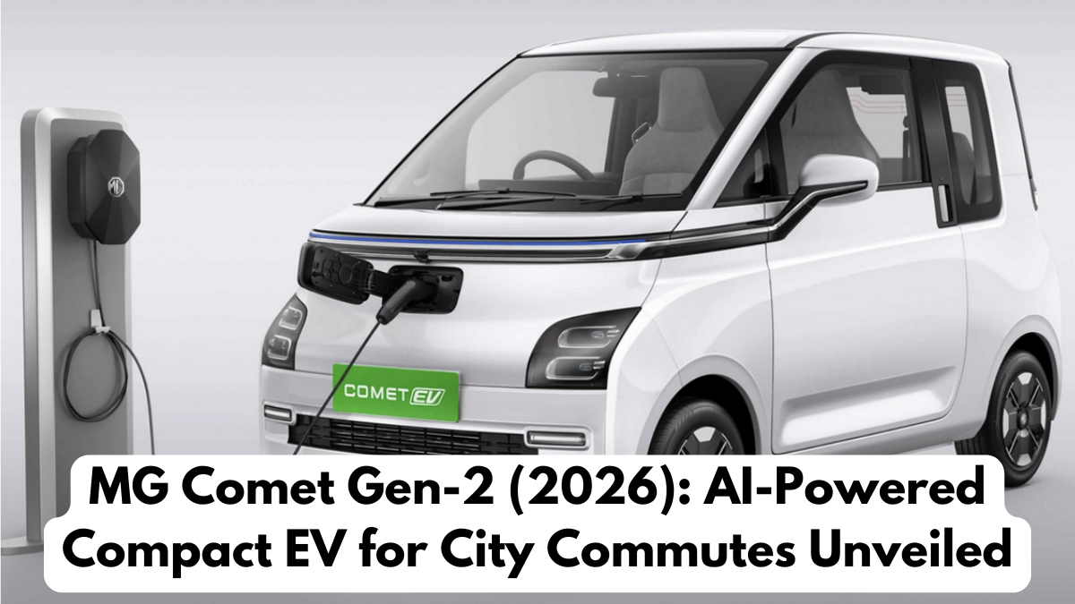MG Comet Gen-2 (2026): AI-Powered Compact EV for City Commutes Unveiled