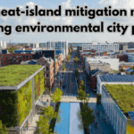 Urban heat-island mitigation methods enhancing environmental city planning