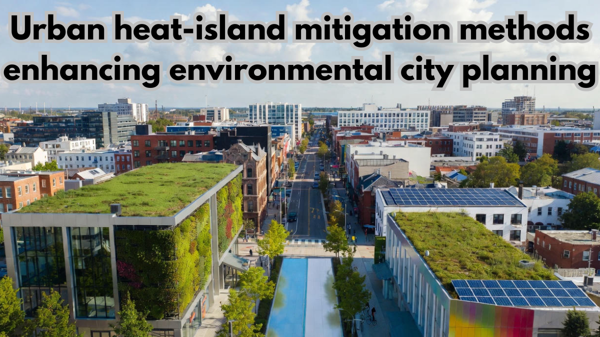 Urban heat-island mitigation methods enhancing environmental city planning