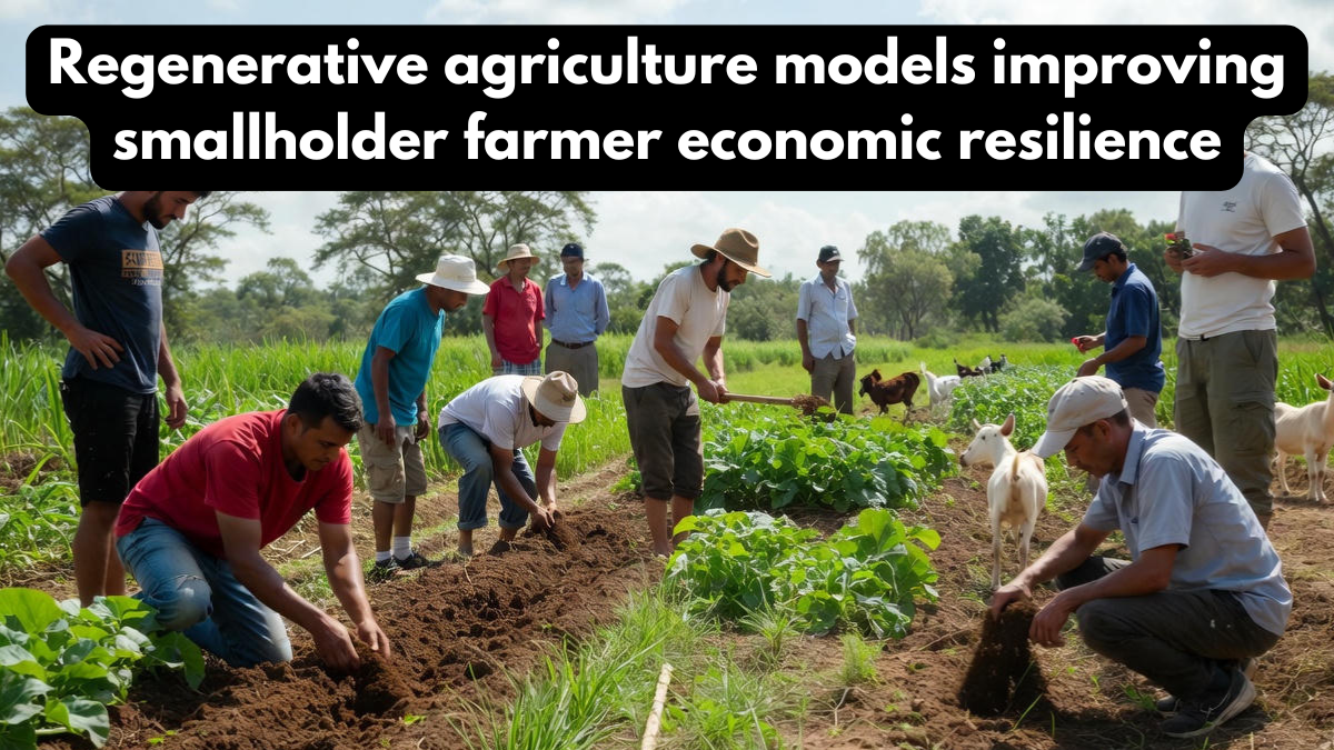 Regenerative agriculture models improving smallholder farmer economic resilience