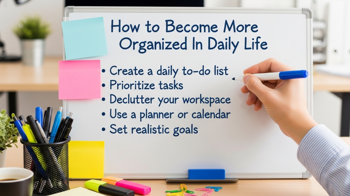 How to Become More Organized In Daily Life