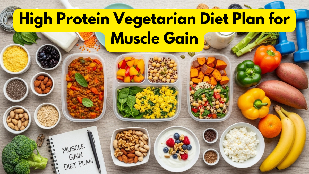 High Protein Vegetarian Diet Plan for Muscle Gain
