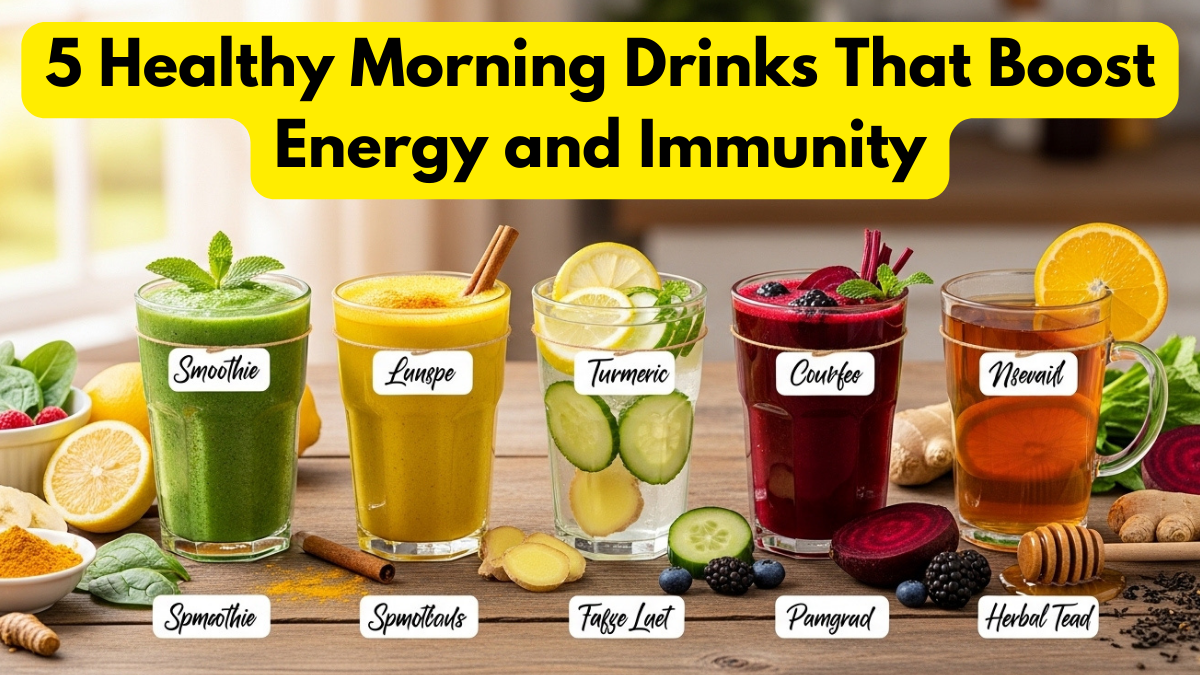 5 Healthy Morning Drinks That Boost Energy and Immunity